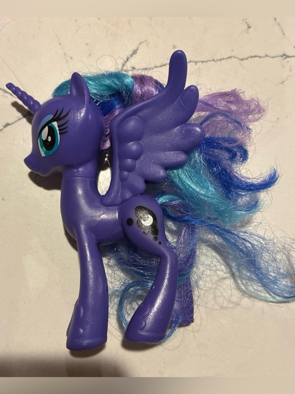 My Little Pony Purple Unicorn Pegasus with Blue & Lavender Mane